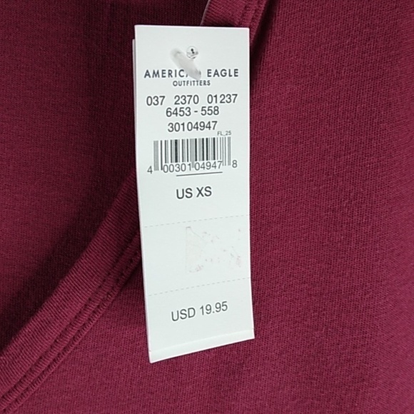 American Eagle - V-Neck Short Sleeve - Size XS - Picture 3 of 5